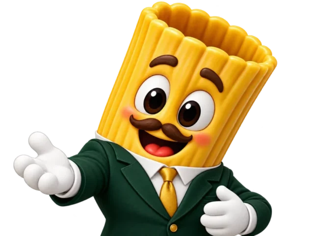 Tony Rigatoni te da la bienvenida al restaurante
