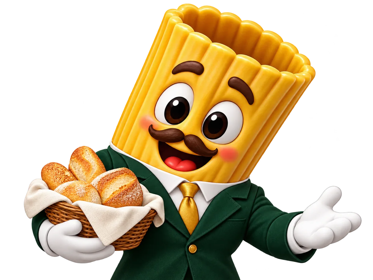 Tony Rigatoni te recibe con una cesta de pan y una sonrisa